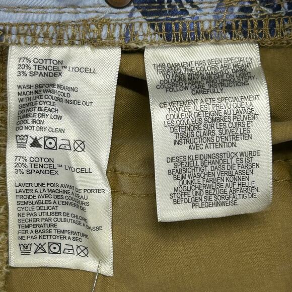 Tommy Bahama Mens 36x30 Chino Pants Tan Flat Front Stretch Cotton Tencel Blend - Picture 13 of 16